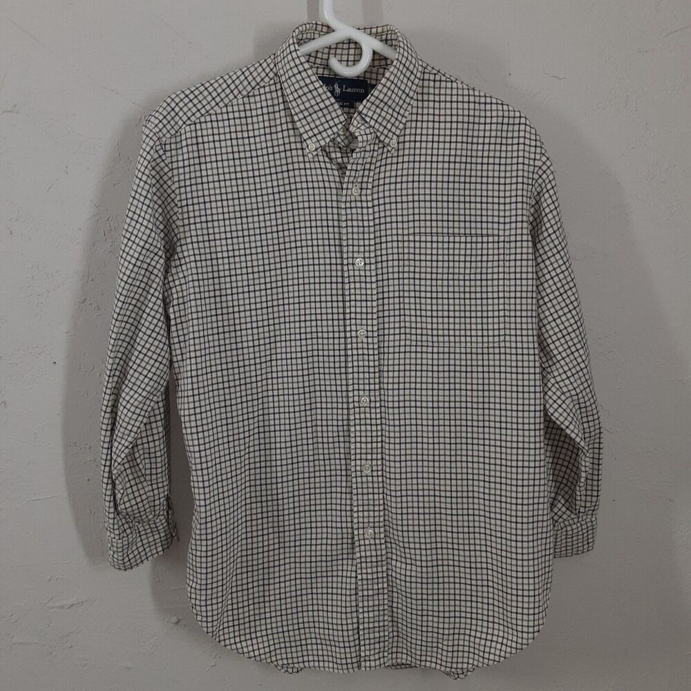 Ralph Lauren Adult M Classic fit Mens Plaid Multicolor Shirt Long Sleeve - Picture 1 of 9
